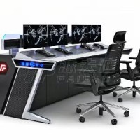 派夫迪定做弧形调度室电脑操控台控制台桌子