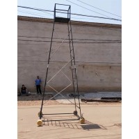 工作平台高空线缆检修梯 钢管梯车