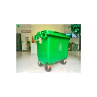 重庆渝北主城定制加厚660L塑料垃圾桶环卫垃圾箱-带轮垃圾桶-户外分类垃圾桶