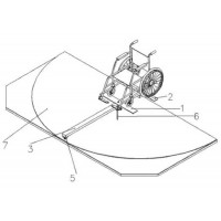 轮椅车最小回旋半径测试台