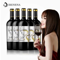 温碧霞IRENENA红酒品牌，进口葡萄酒海潮丹娜品质干红750ml