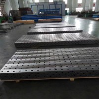 国晟定制铸铁三维柔性焊接平台机器人操作平板做工精细