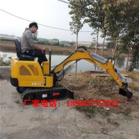 镇江市工程用的柴油小挖机室内破碎10型挖掘机园林绿化挖掘机