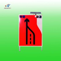 长沙市车道数箭头引导标志牌 太阳能发光标志牌 led交通标志牌