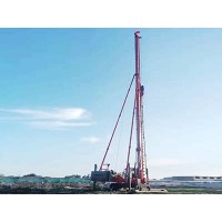 陕西CFG桩机~河北鼎峰工程公司订制32米长螺旋钻机