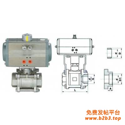 气动三片式球阀.2.