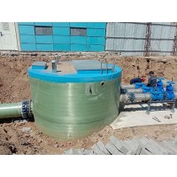湖北污水提升预制泵站订制_妍博环保生产玻璃钢一体化泵站