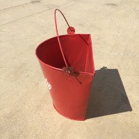 沧州铁狮消防桶 半圆扇形 沙桶供应
