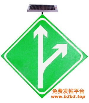 高速公路分流指示标志