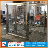 苏州设备护栏厂 机器人护栏公司 订制304不锈钢车间隔离网 大门