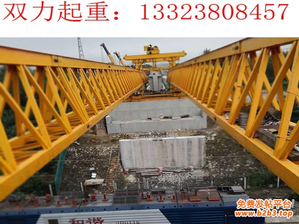JQJ200-40架桥机跨商合杭铁路架梁