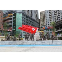 华阳雕塑供应四川标志雕塑制作 四川广场群雕安装 四川红色主题雕塑