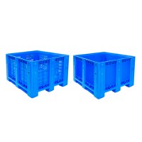 贵州供应1210网格塑料卡板箱 大型叉车物流箱