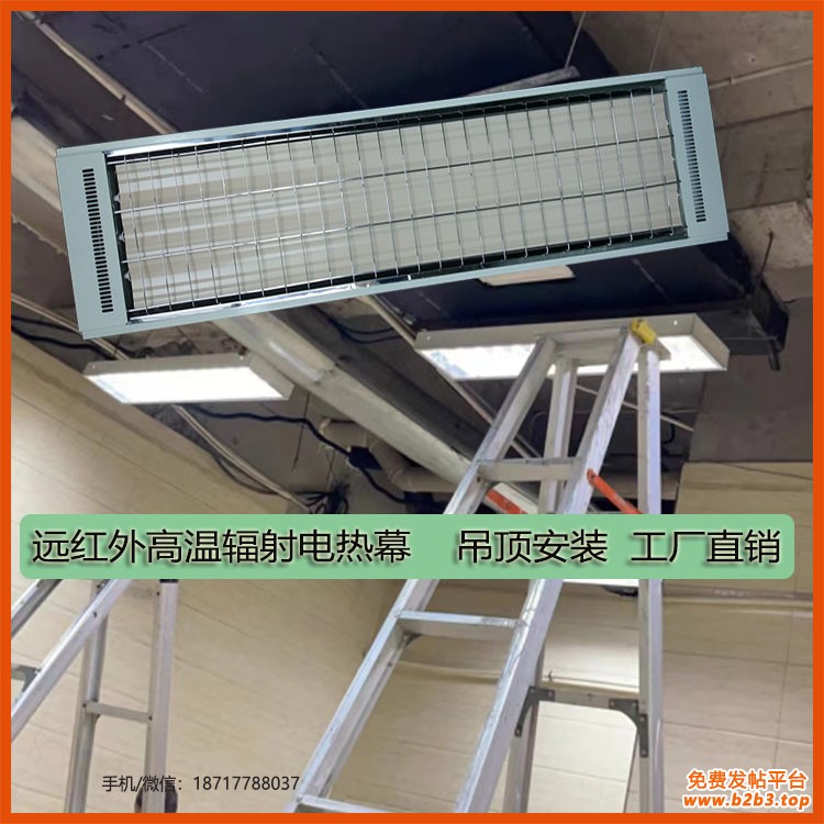远红外高温辐射电热幕吊顶安装工厂直销