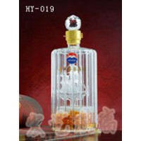青海龙瓶厂家/河间宏艺玻璃制品厂价订购内置酒瓶