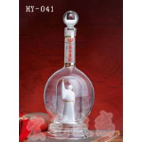 内蒙古工艺酒瓶公司-宏艺玻璃制品公司厂价销售内画酒瓶