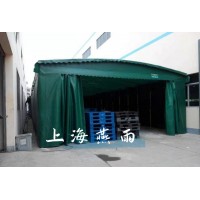 宜春市公司屋顶门头膜结构电动推拉雨篷-货物停放处伸缩遮雨棚