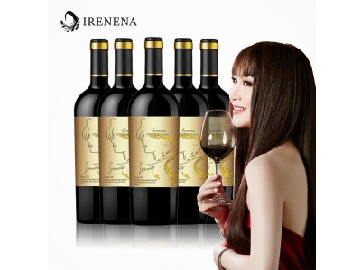 IRENENA红酒温碧霞自创品牌进口法国葡萄酒海潮歌慕干红