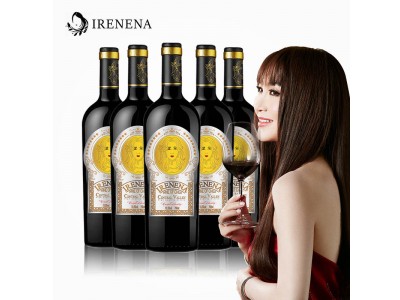 IRENENA红酒温碧霞自创品牌智利干红葡萄酒佳酿750ML