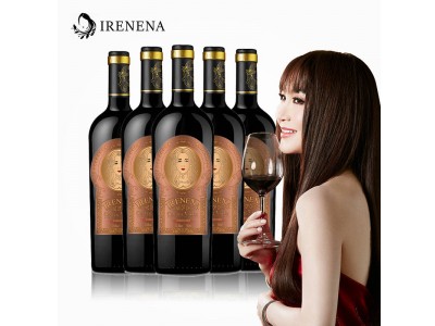 IRENENA红酒温碧霞自创品牌进口智利葡萄酒美娜干红