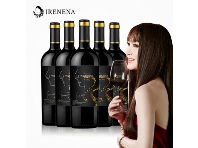 IRENENA红酒温碧霞自创品牌进口法国葡萄酒海潮酒庄干红