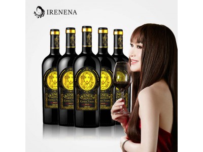 IRENENA红酒温碧霞自创品牌智利葡萄酒风味美乐酒庄干红