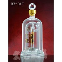 重庆龙瓶公司/河间宏艺玻璃制品厂价定制内置酒瓶
