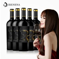 温碧霞代言IRENENA红酒品牌，进口法国葡萄酒海潮酒庄干红750ml