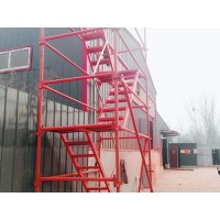香蕉式安全爬梯工程「合新建筑」施工梯笼/堆放架价格@福建福州