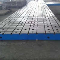铸铁划线平板加厚检验平台T型槽工作台精度稳定