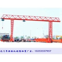 山西吕梁龙门吊租赁公司10吨20米葫芦门式起重机